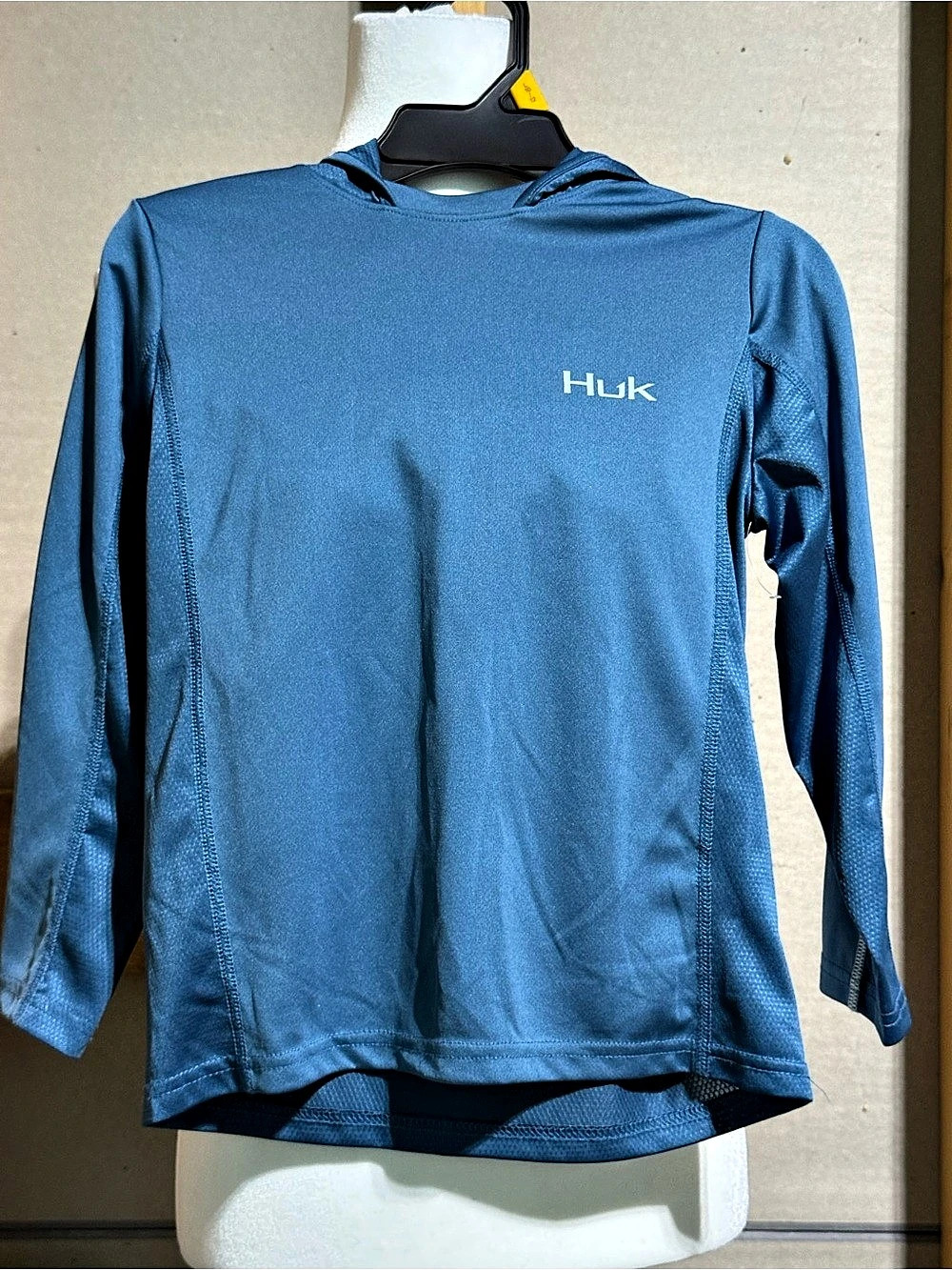 Huk Kids Icon Performance Hoodie Blue XS